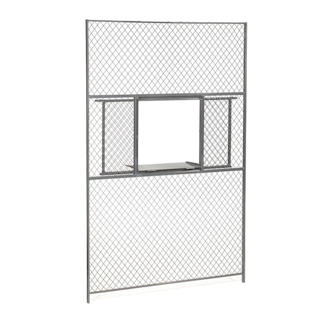 Global Industrial Wire Mesh Service Window for 8ft Security Room 603348